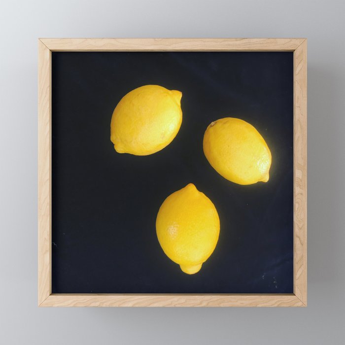 lemons Framed Mini Art Print