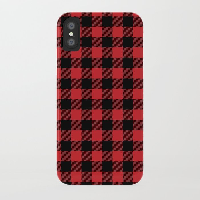 buffalo plaid rustic lumberjack buffalo check pattern iphone case