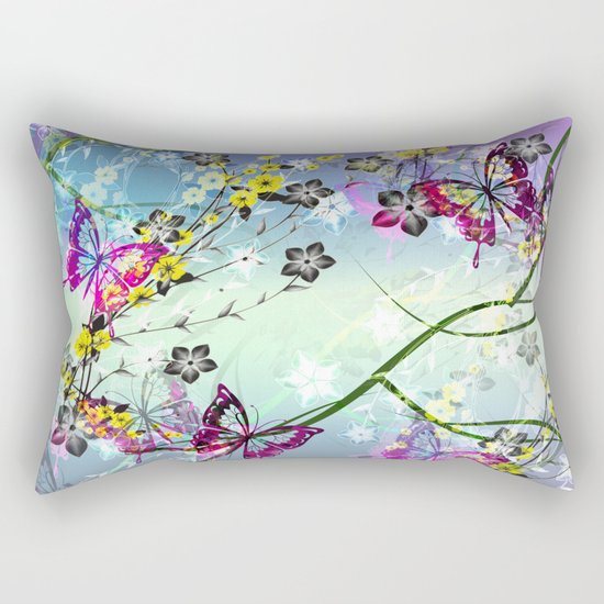 Floral Fantasy Rectangular Pillow