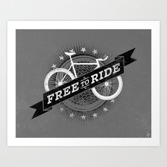 Free To Ride Art Print