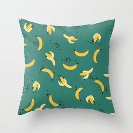 Banana time Throw Pillow
