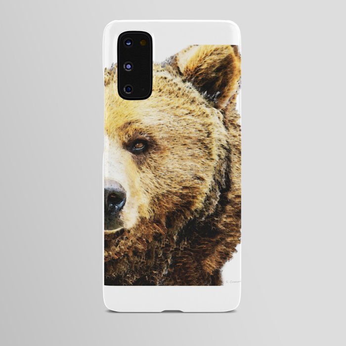 Beautiful Brown Bear Art - Stare Android Case