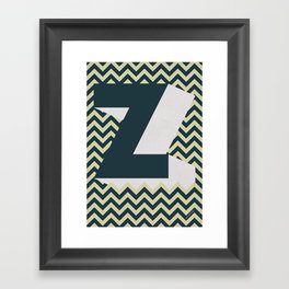 Z. Framed Art Print