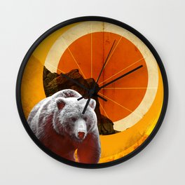 Rising Bear Wall Clock