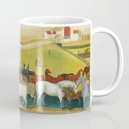 Cows - Farm Decor - Painting by Edward Hicks Coffee Mug