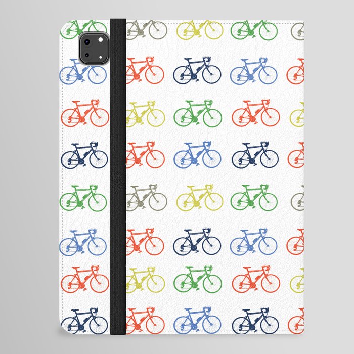 Bicycles multicoloured iPad Folio Case