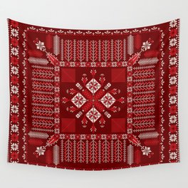 Tatreez pattern Wall Tapestry