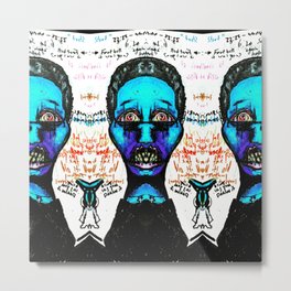 sister  psychosis  Metal Print | Watercolor, Abstract, Beauty, Music, Meaning, Drugs, Drawing, Graphicdesign, Art, Watercolour 