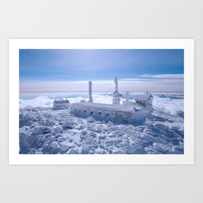 Mount Washington Observatory, Winter, New Hampshire Art Print