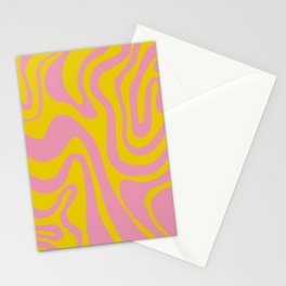 Oldshcool Psychedelic Liquid Swirl Stationery Card