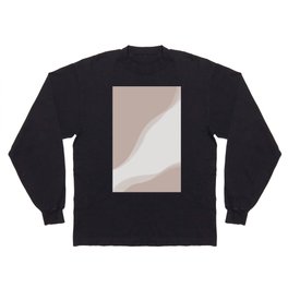 Neutral Toned Abstract Figures 2 Long Sleeve T-shirt