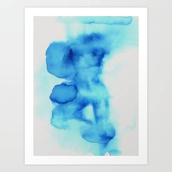 Blue Sleep. Art Print