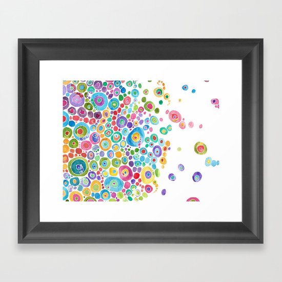 Inner Circle - white Framed Art Print
