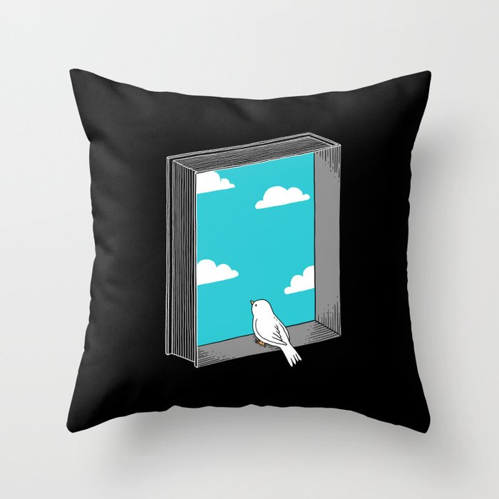Every book a window Throw Pillow
