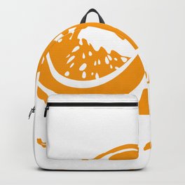 Silhouette orange pumpkin. Abstract vegetable graphic design Backpack | Graphicdesign, Nutrition, Veganinveganuary, Healthyfood, Veganfood, Outline, Holiday, Stylish, Vegetable, Vegan 