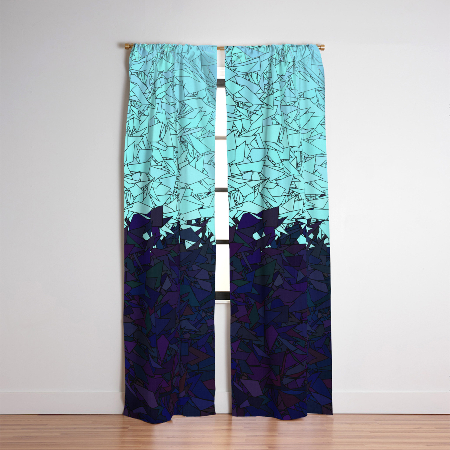 Montreal Ice Blue And Purple Ombre Urban Camouflage Blackout