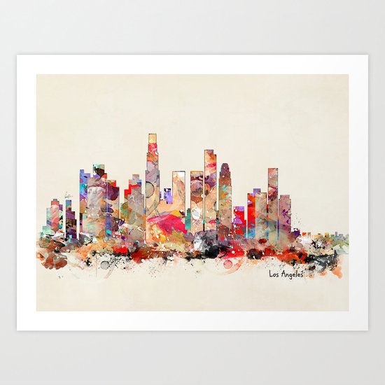 los angeles california Art Print