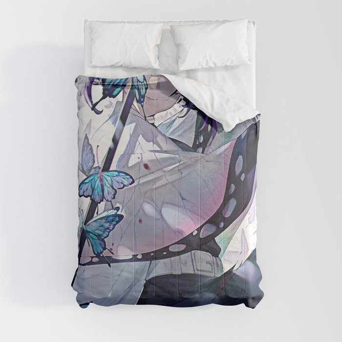 Shinobu Kocho DemonSlayer Comforter by Iris Reed | Society6