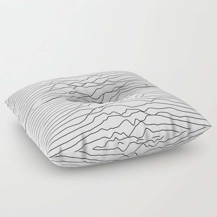Mono Waveform Floor Pillow