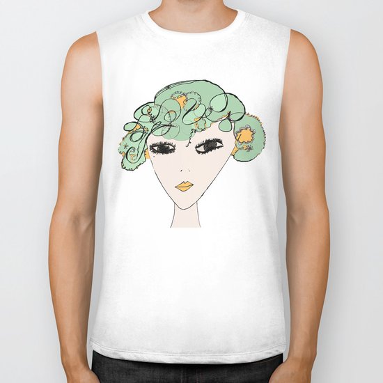 A face Biker Tank