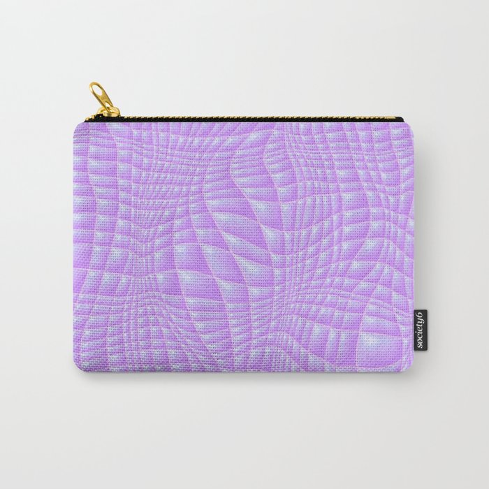 Wavy Quilted Abstract Forms - Purple Carry-All Pouch