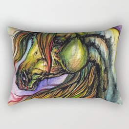Rainbow horse Rectangular Pillow