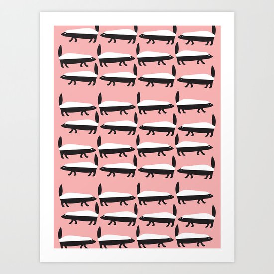 The Honey Badger Parade Art Print