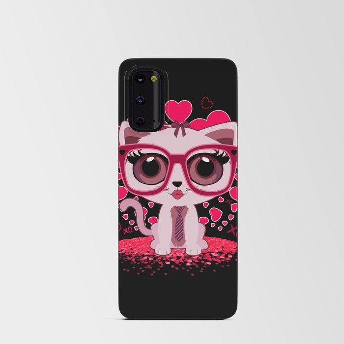 Valentine's Day Kitten Android Card Case