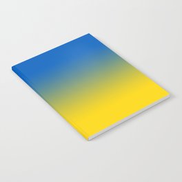 Blue and Yellow Solid Colors Ukraine Flag Colors Gradient 2 100% Commission Donated To IRC Read Bio Notebook
