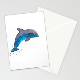 Dolphin Watercolor Stationery Cards