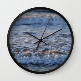 Late Summer Waves Wall Clock