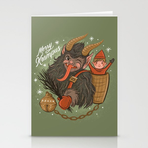 Merry Krampus Stationery Cards