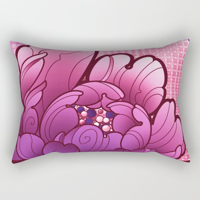 pop-art flower Rectangular Pillow