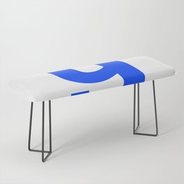 letter Y (Blue & White) Bench