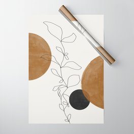 Abstract Plant Wrapping Paper