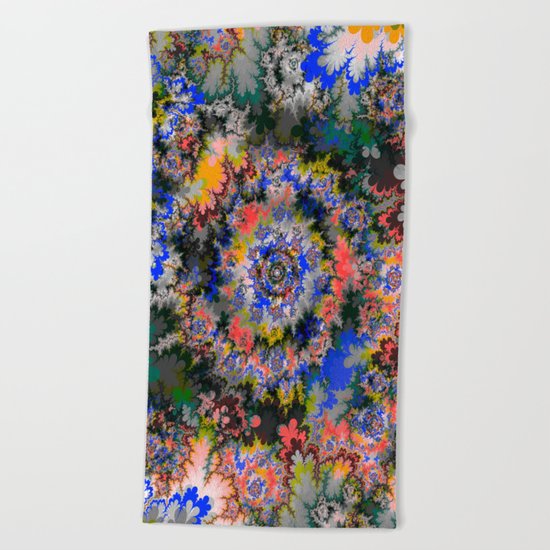 fire gate III Beach Towel