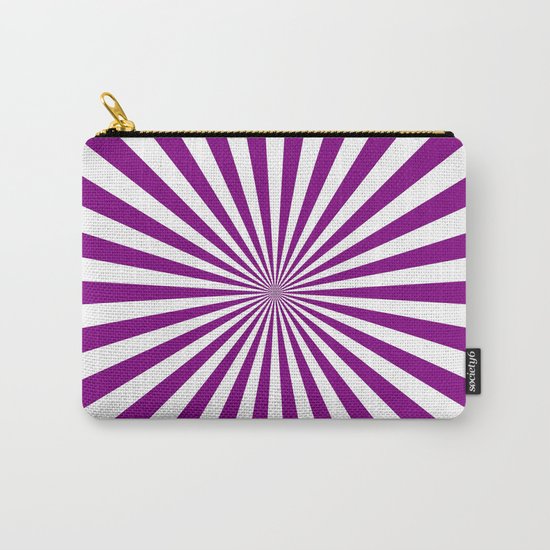 Starburst (Purple/White) Carry-All Pouch