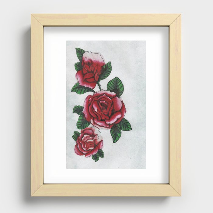 New roses Recessed Framed Print