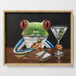 "Martini" - Frogs After Five collection Serving Tray