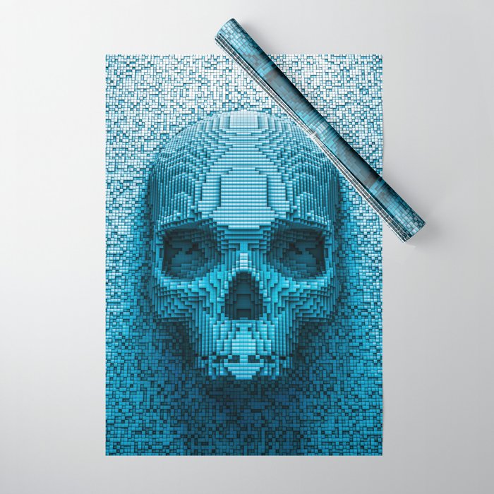 Skull wrapping paper sale