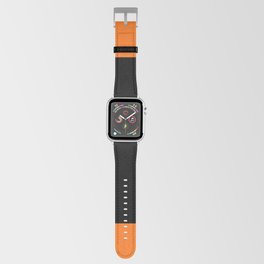 Letter T (Black & Orange) Apple Watch Band