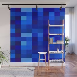 Blue Mosaic Wall Mural