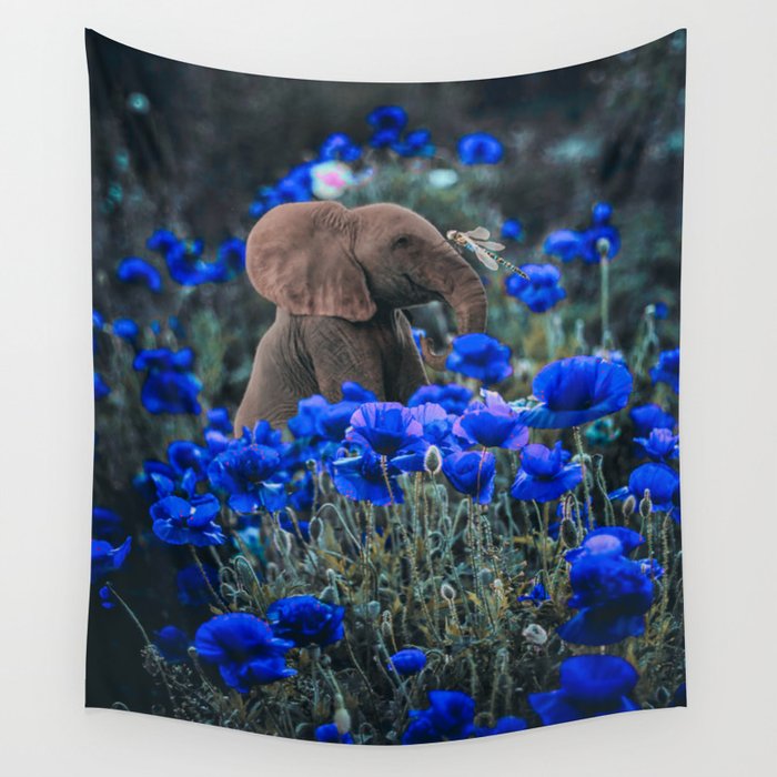 Flower clearance field tapestry