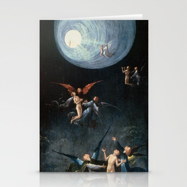 Ascent of the Blessed Painting Hieronymus Bosch Stationery Cards