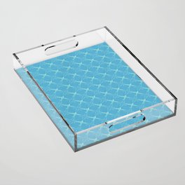 children's pattern-pantone color-solid color-light blue Acrylic Tray