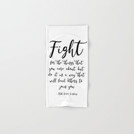 Famous Quotes Hand Bath Towels Society6