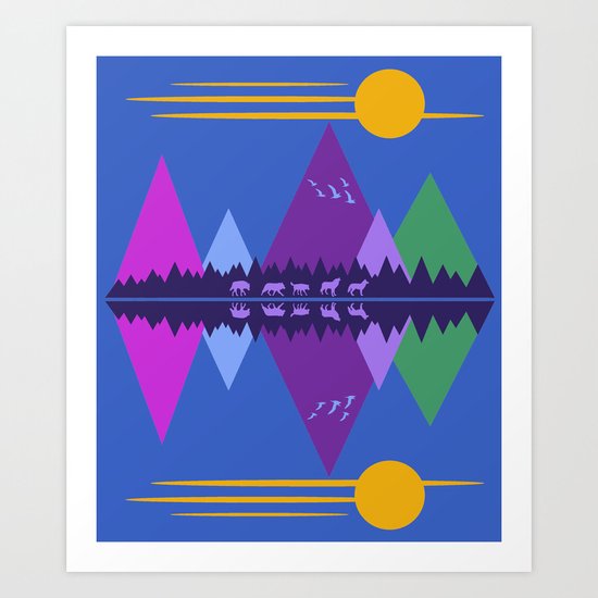 Wolf Pack Passage Art Print