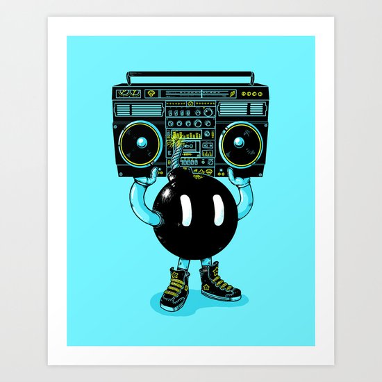 BOOMBOX Art Print