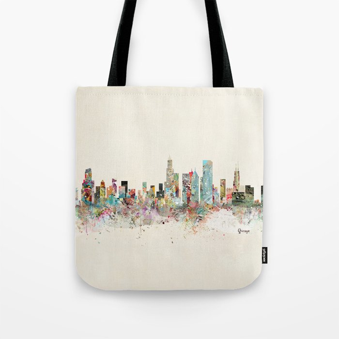 chicago skyline Tote Bag