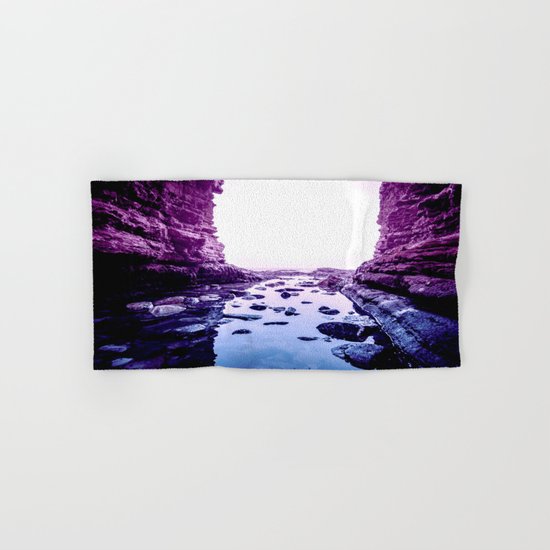 Purple Blue Lagoon Hand & Bath Towel